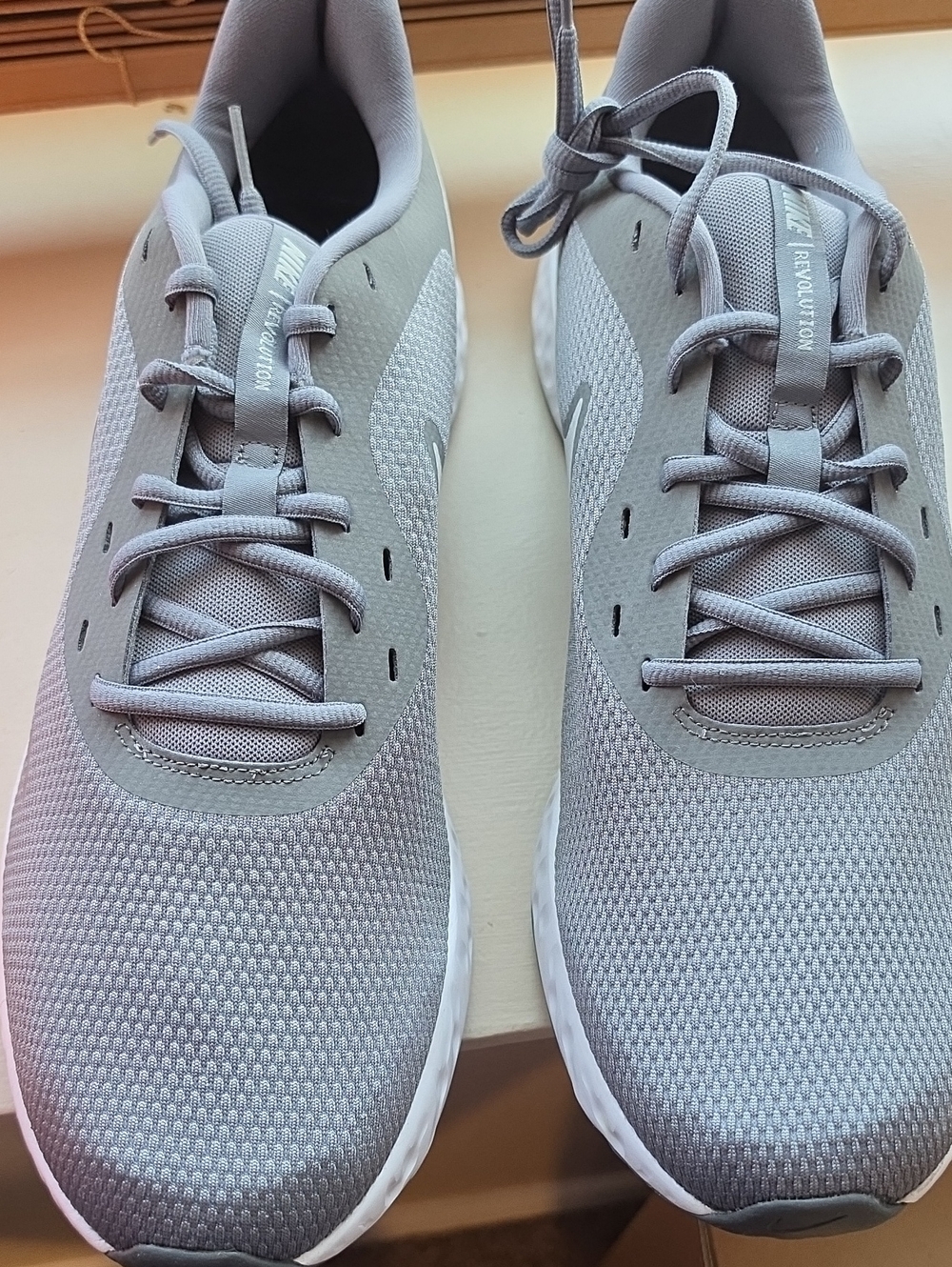 Nike Light Gray Mesh Running Trainers